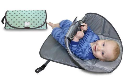 Pochette portable pour matelas à langer pour nouveau-né