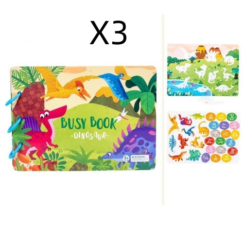 Children's Busy Book Educational Toys Repeated Paste