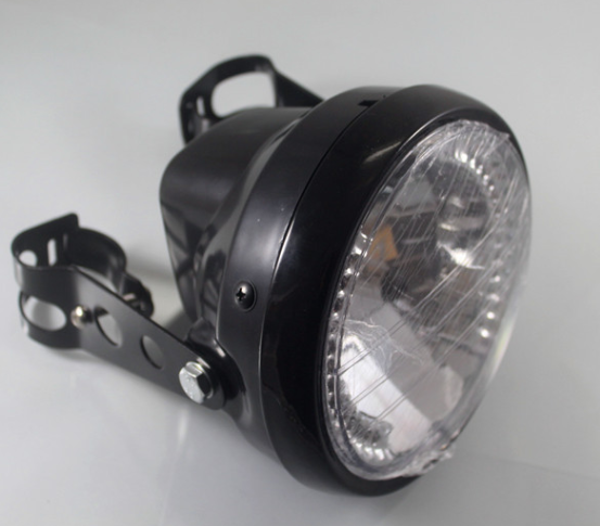 Motorcycle Headlight Turn Signal Indicator Blinker Light With Bracket Headlamp For Cafe Racer