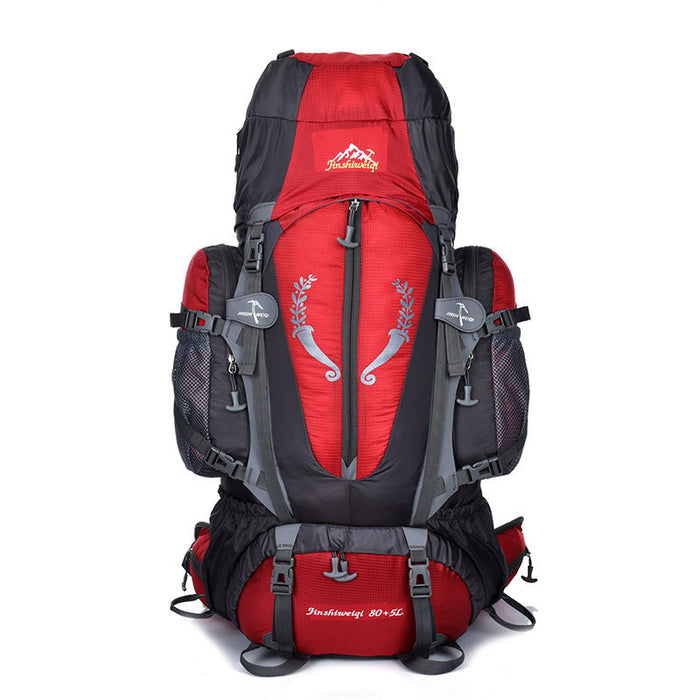 Paquete de montañismo profesional 80L85L mochila al aire libre viaje senderismo al aire libre camping burro tiendas de campaña bolsa