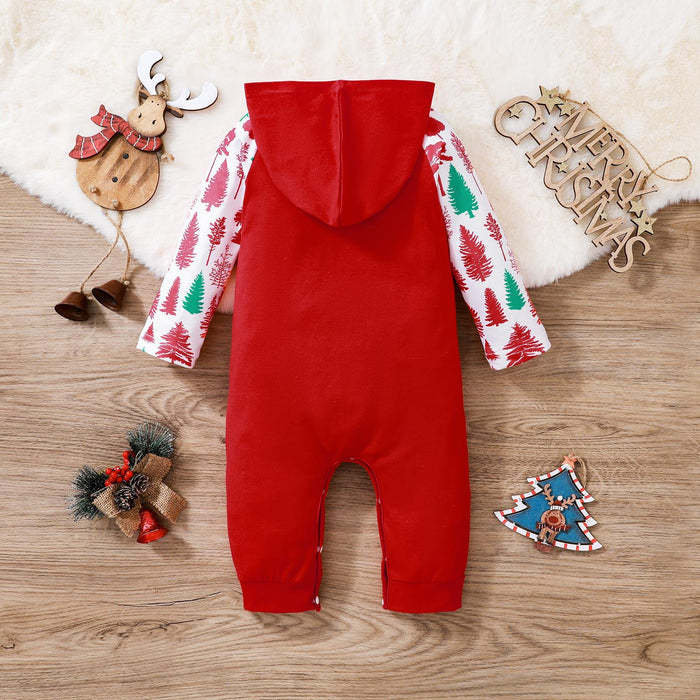 Vêtements de noël pour enfants, à manches longues, à capuche, une pièce, vêtements d'escalade longs pour enfants, nouvelle collection