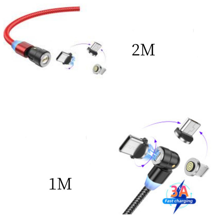 Cavo dati magnetico tre in uno per ricarica del telefono cellulare