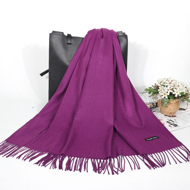 Winter Cashmere Women Scarf Female Luxury Brand Scarves Lady