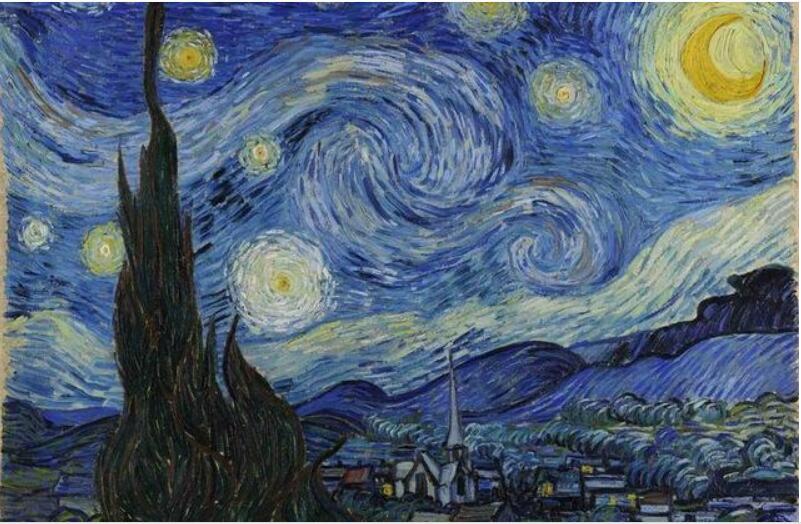 Las mejores imágenes DIY pintura al óleo Digital pintura por números Navidad cumpleaños regalo único Van gogh cielo estrellado del río Ródano