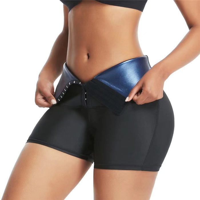 Calças de emagrecimento cintura trainer shapewear barriga quente thermo suor leggings fitness treino suor sauna calças corpo shaper