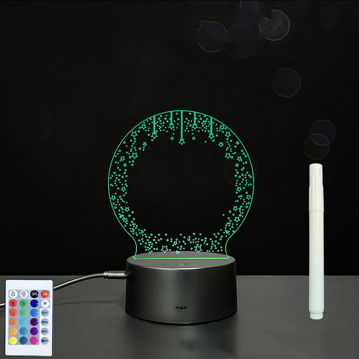 Luce LED per bacheca per messaggi in acrilico 3D