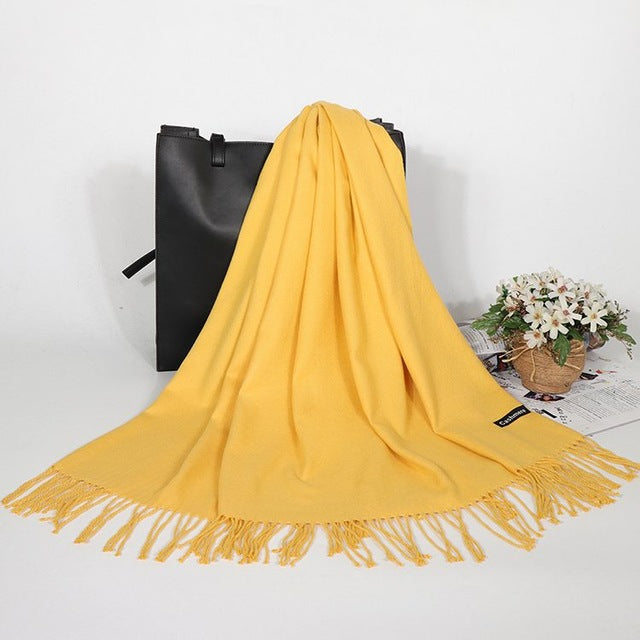 Winter Cashmere Women Scarf Female Luxury Brand Scarves Lady