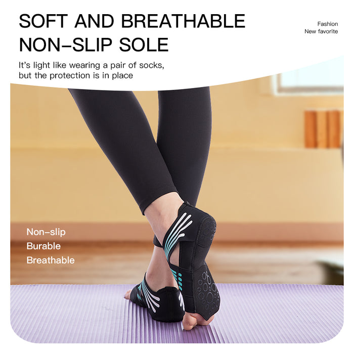 Scarpe da yoga professionali da palestra antiscivolo, suola morbida e antiscivolo, per balletto, fitness, scarpe da ballo, pilates, scarpe da yoga, calzini