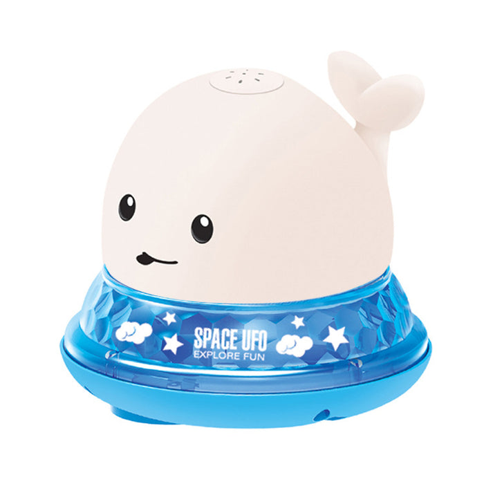 Nouveau Bébé salle de bain bain électrique Induction baleine Spray petit jouet