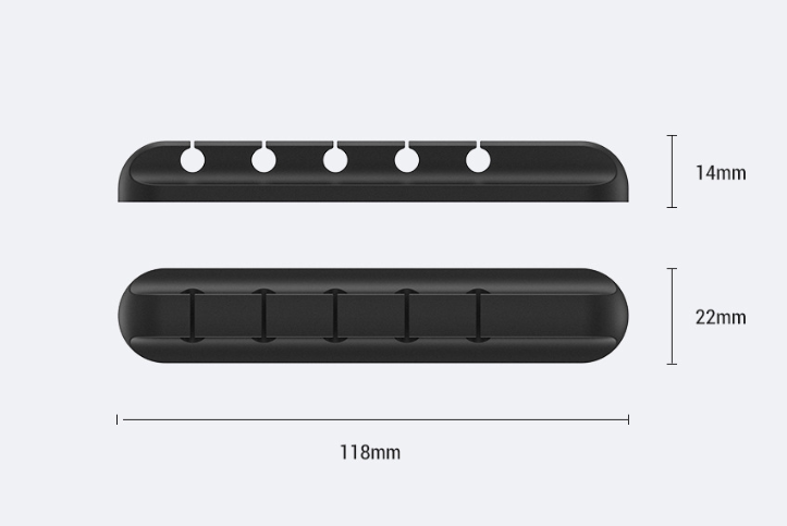 Morsetto per cavo di gestione dei cavi in ​​silicone