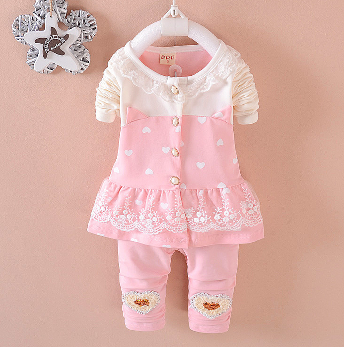 BibiCola Baby Girls Clothing Sets Toddle Tracksuits Kids Tops   Pants 2pcs Tracksuits Kids Girls Clothes Baby Girl Clothes Set