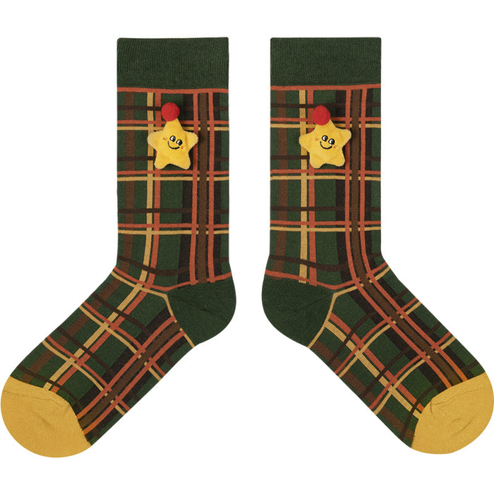 Otoño e invierno nuevos productos caja de regalo de Navidad pareja en calcetines de tubo