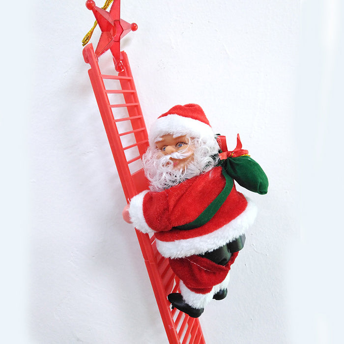 Santa Claus Climbing Ladder Electric Santa Claus Climbing Ladder