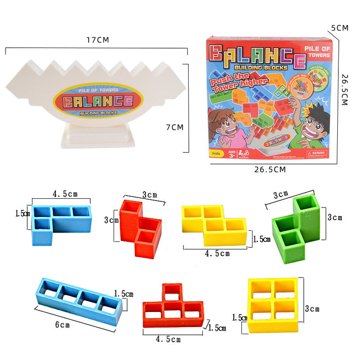 Jeux de société à empiler d'équilibre, blocs de tour pour enfants et adultes, jouets pour fêtes de famille, jeux de voyage, Puzzle pour garçons et filles, blocs de construction