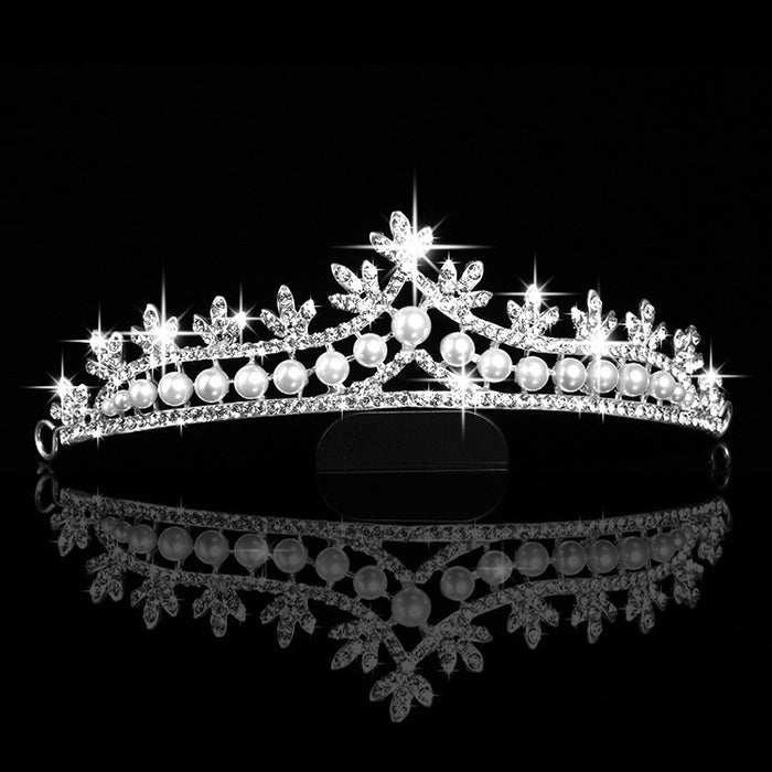 Bridal pearl crown jewelry hair accessories