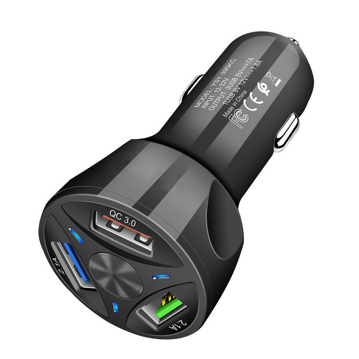 Fast charging car charger one for four car cell phone charger car charger