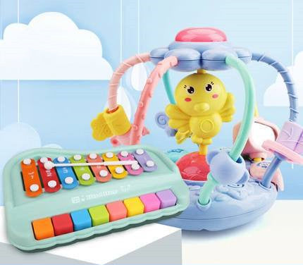 Baby Rattle Toys Teether Baby Grip Training Luminous Toys