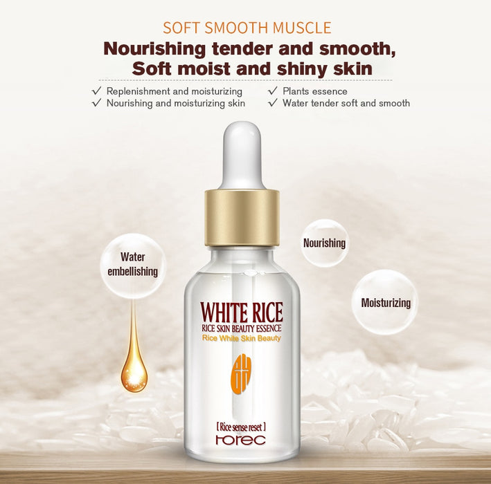 White Rice Whitening Serum Gesichtsfeuchtigkeitscreme Anti-Falten-Anti-Aging