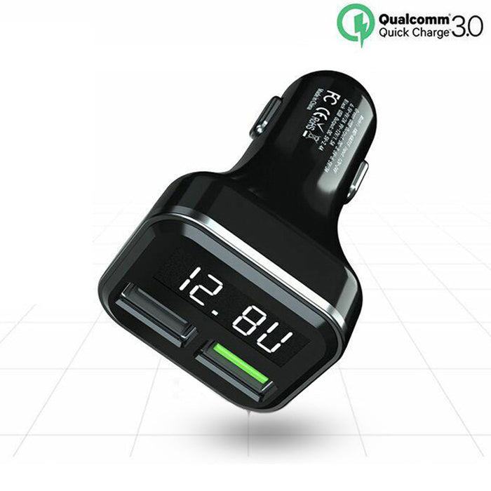 Car charger with display