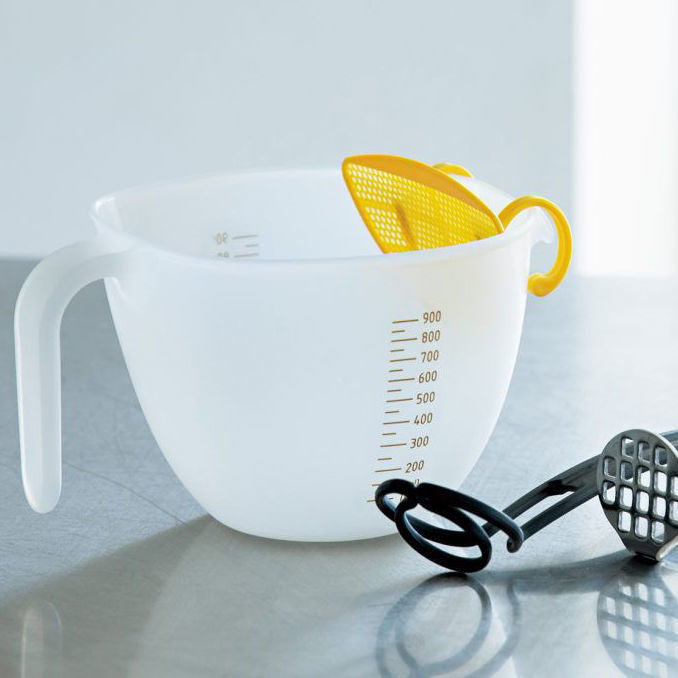 Large capacity measuring cup for beating eggs, egg liquid, filtering egg foam, baking bowl, mixing bowl, kitchen, household