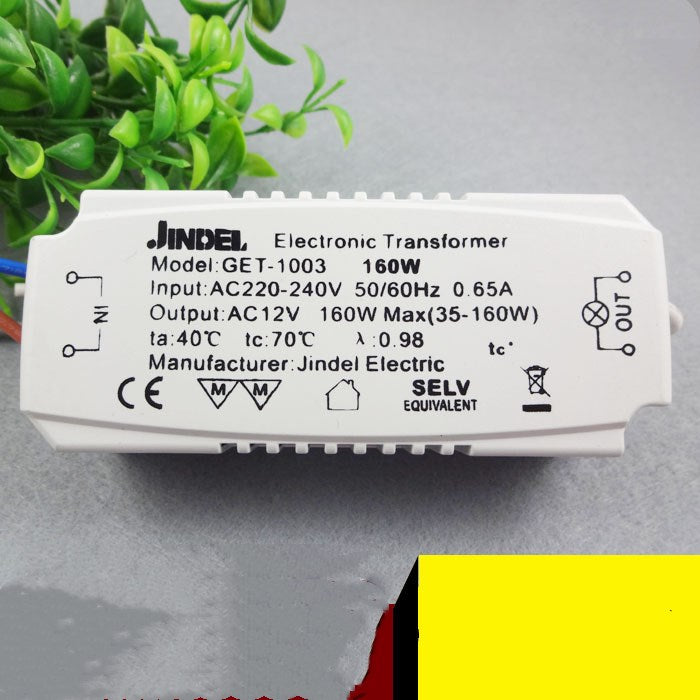 Electronic transformer for quartz lamps