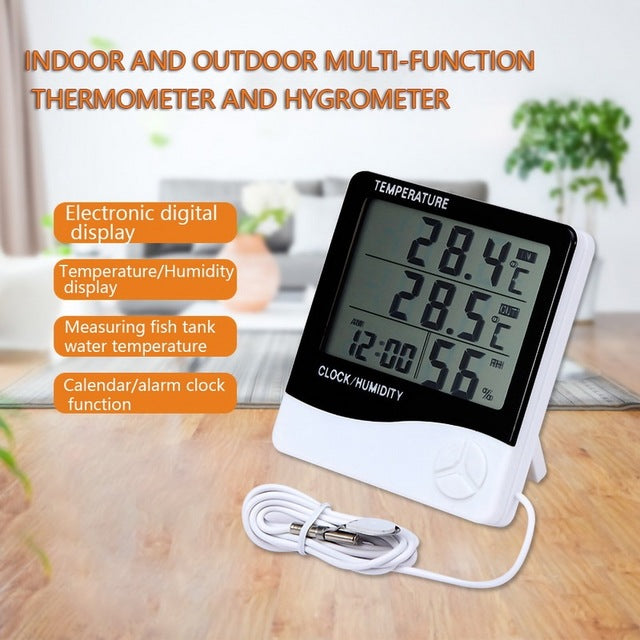 Electronic temperature and humidity monitor