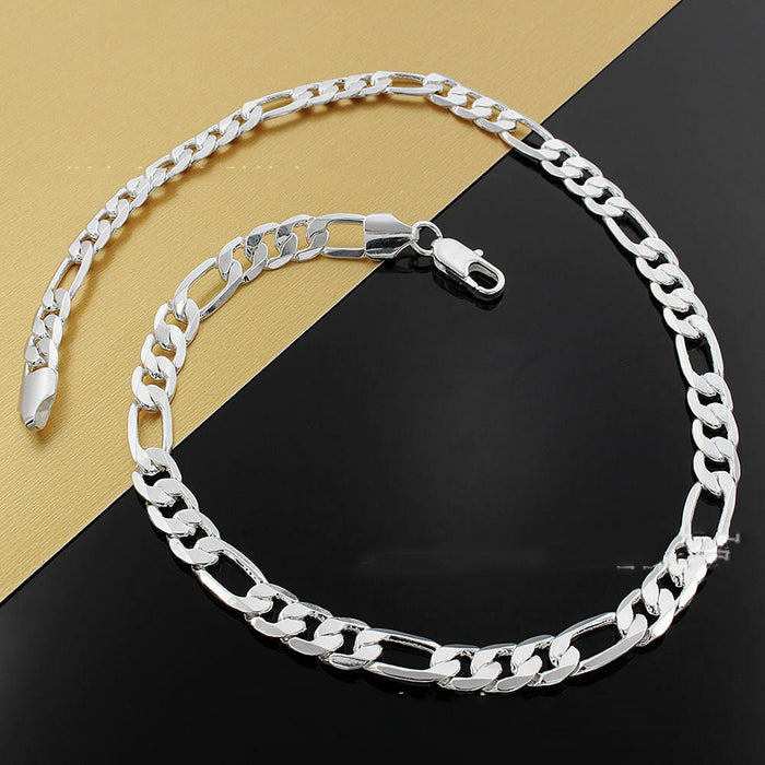 Silver plated Korean fashion jewelry for men