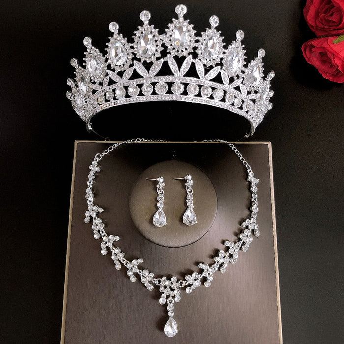 Royal Queen Brautschmuck Sets für Frauen Luxus Tiaras Crow