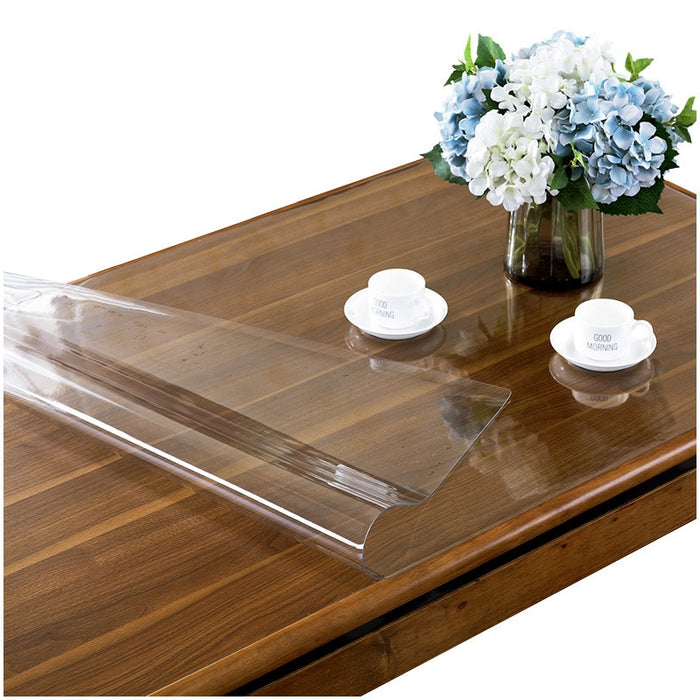 Tischdecke aus weichem Glas, transparente PVC-Tischdecke, wasserdicht, ölbeständig