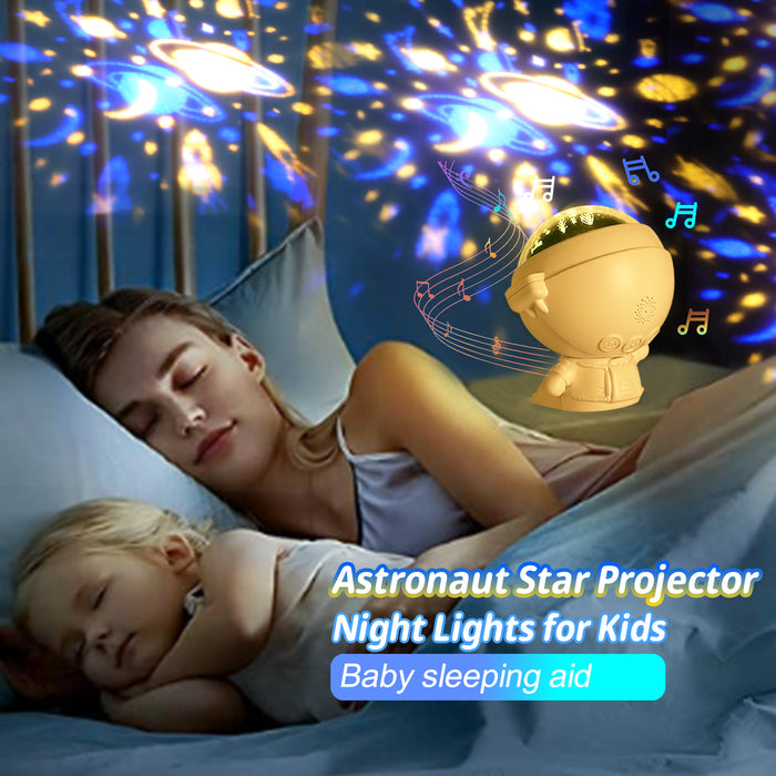Galaxy Star Projektor Sternenhimmel Nachtlicht Astronaut Lampe Zimmer Decr Geschenk Kind Kinder Baby Weihnachten Spaceman Projektion